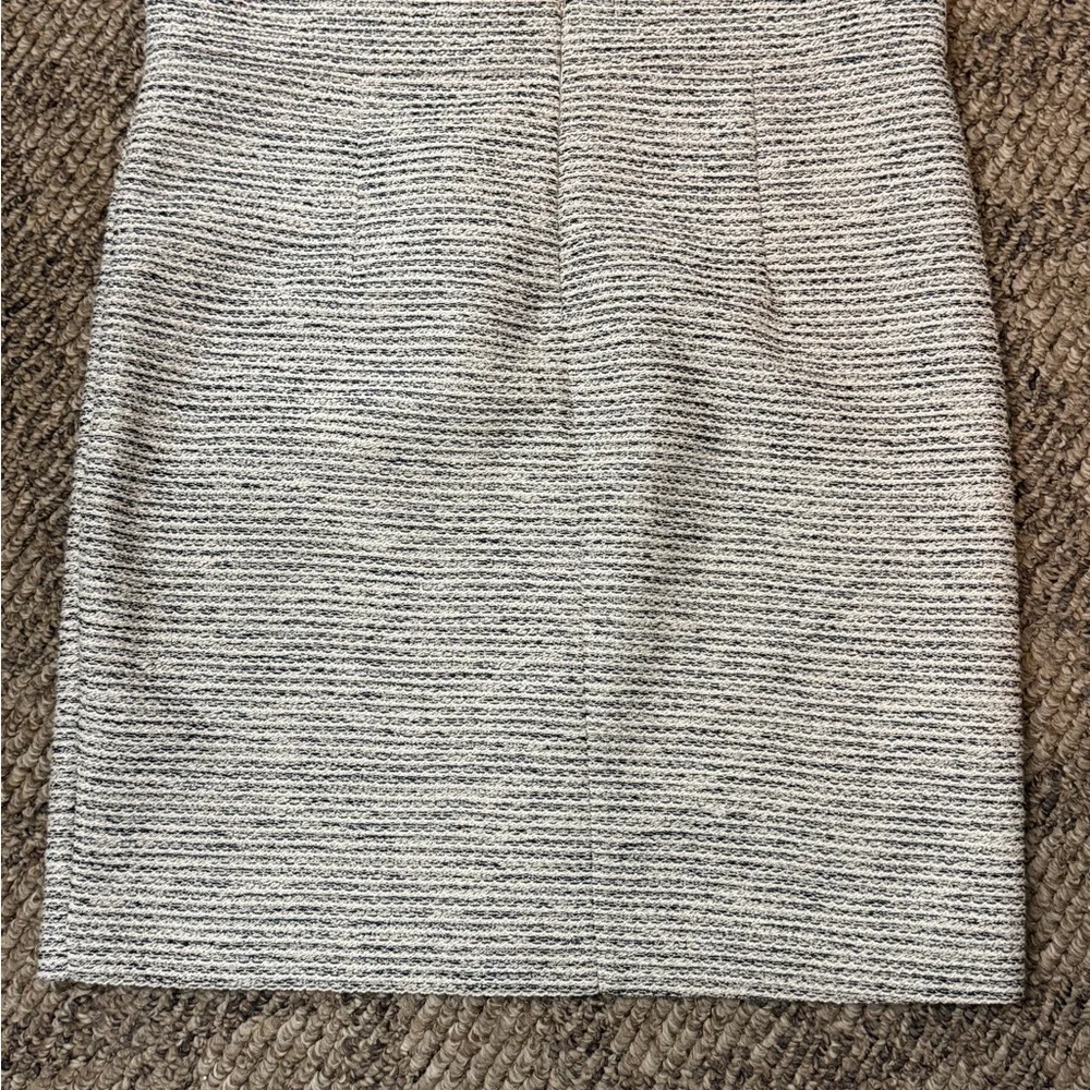 Banana Republic Tweed Pencil Skirt Size 14 Black and White Textured